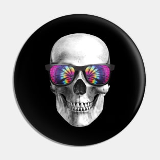 skull wearing sunglasses Pin