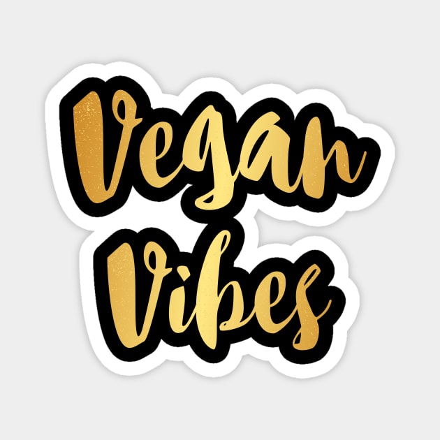 Vegan vibes Magnet by captainmood