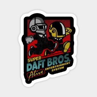 SUPER DAFT BROS - Fan Art Tribute Mashup Electro Gaming Magnet