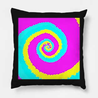 tie dye - tri Pillow