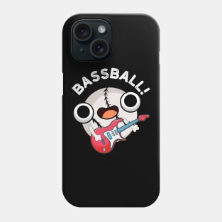 Bass-ball Funny Baseball Bass Guitarist Pun Phone Case