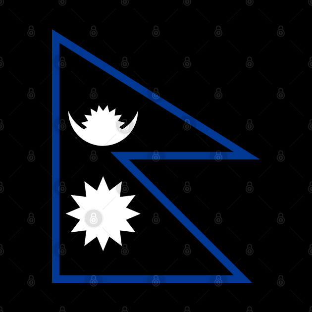 Nepal Flag by Historia