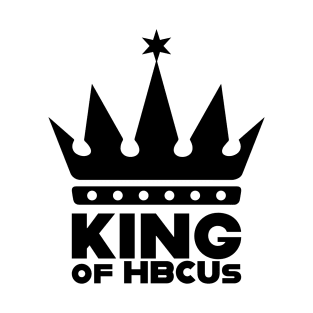 King Of HBCUs Black Logo Tee T-Shirt