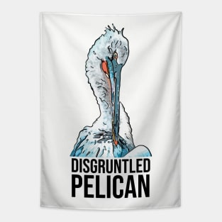 Funny Disgruntled Pelican Bird Tapestry