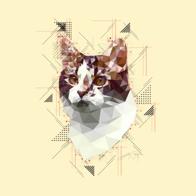 Cat (Low Poly) by lunaroveda