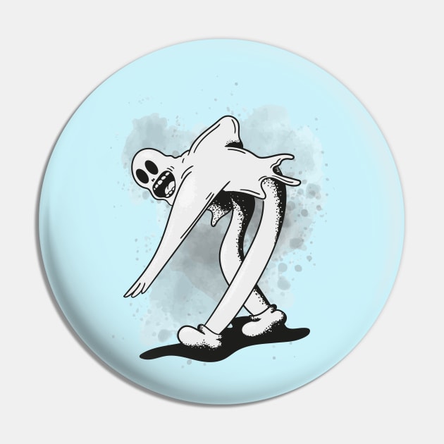 dancing ghost Pin by PaperHead