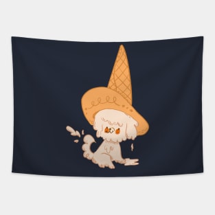 Ice Cream Witch Pup Tapestry