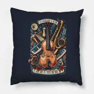 Musical Instruments Pillow