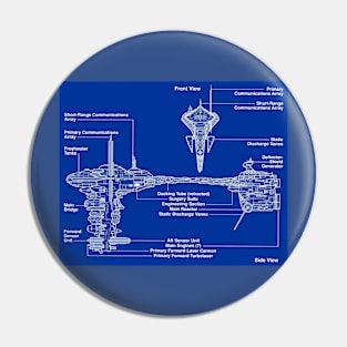 Medical Frigate Blueprint Pin