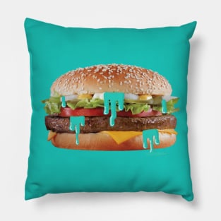 Trippy burger Pillow