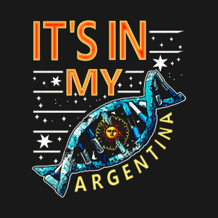 Argentina Country Flag DNA Heritage T-Shirt