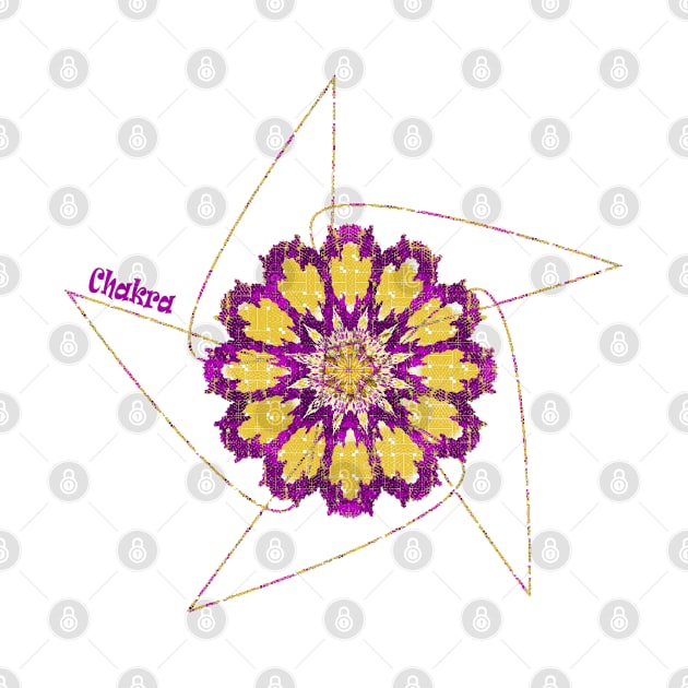 Purple Chakra Meditation Energy Wheel by PlanetMonkey