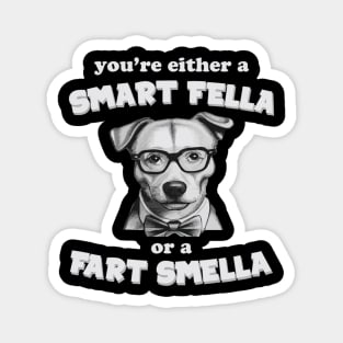 you're either a smart fella or a fart smella Magnet