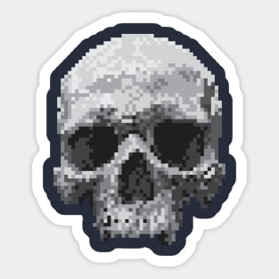 Skull (PIXEL ART) Sticker for Sale by RDX84