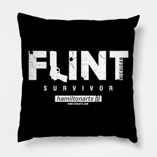 Flint Survivor (white) Pillow