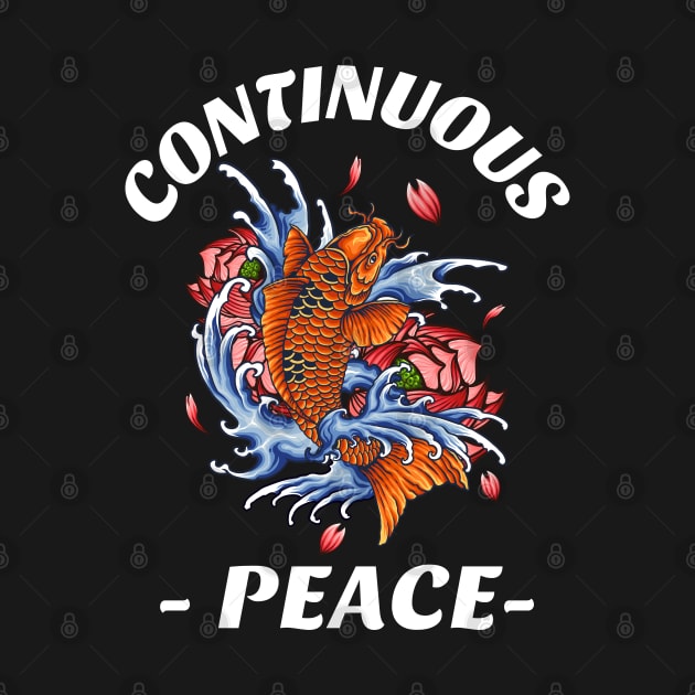 Continuous Peace, hoodies, mugs, masks, stickers, by BostonBulldog