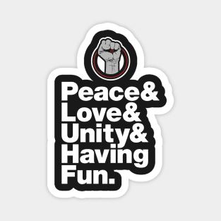 Peace, Love, Unity, & Having Fun: Experimental Jetset Magnet