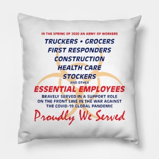 Essential Workers Covid-19 Pillow