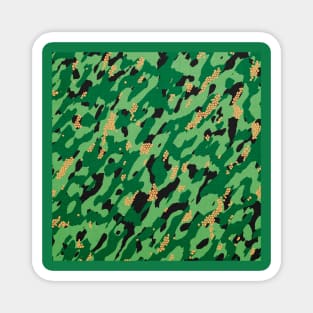 Camouflage - Green and light green Magnet