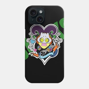 Dope Slluks card with heart illustration Phone Case