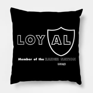 Raiders Loyalty (Dark Colors) Pillow