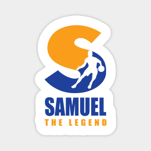 Samuel Custom Player Basketball Your Name The Legend Magnet