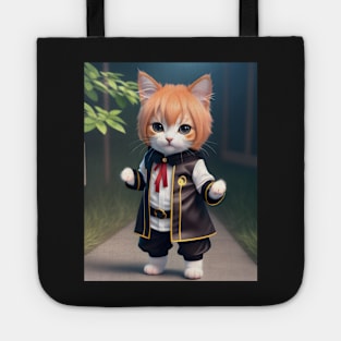 Cosplay Cat - Modern Digital Art Tote