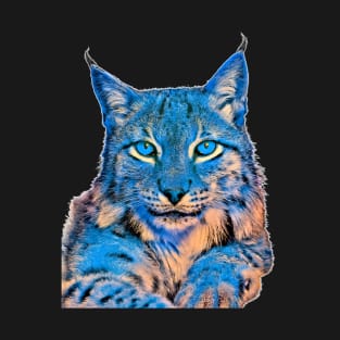 The lynx cat art a wild cat T-Shirt