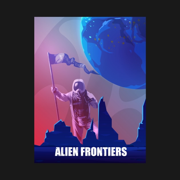 Alien Frontiers - Board Games Design - Movie Poster Style - Board Game Art (Authorised) by MeepleDesign