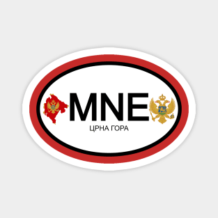 Montenegro car country code Magnet