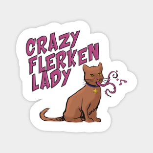 Crazy Flerken Lady Magnet