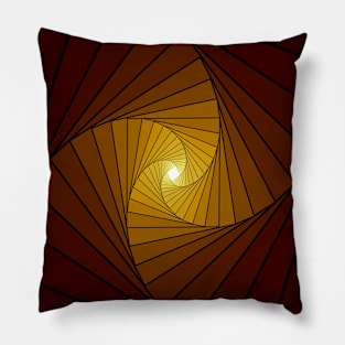 Gold spirals Pillow