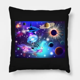 Cosmic Voyager Pillow