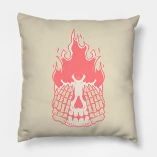 skull flame Pillow