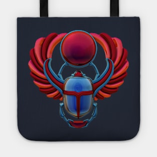 Colorful Egyptian Scarab Tote