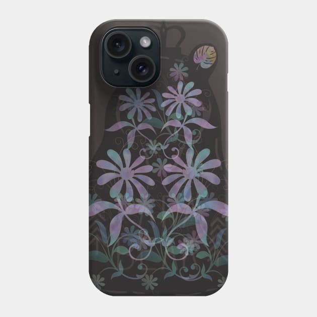 Family shirt, Papa Bear Floral Matching Family, Gift and Decor Idea Phone Case by Parin Shop