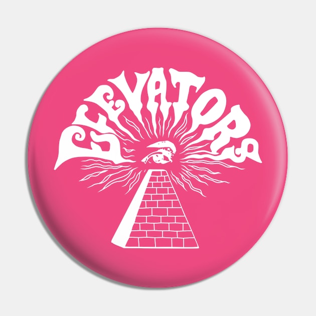 13th Floor Elevators (white) Pin by Joada