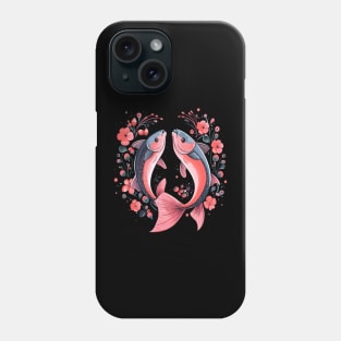 Salmon Couple Valentine Phone Case