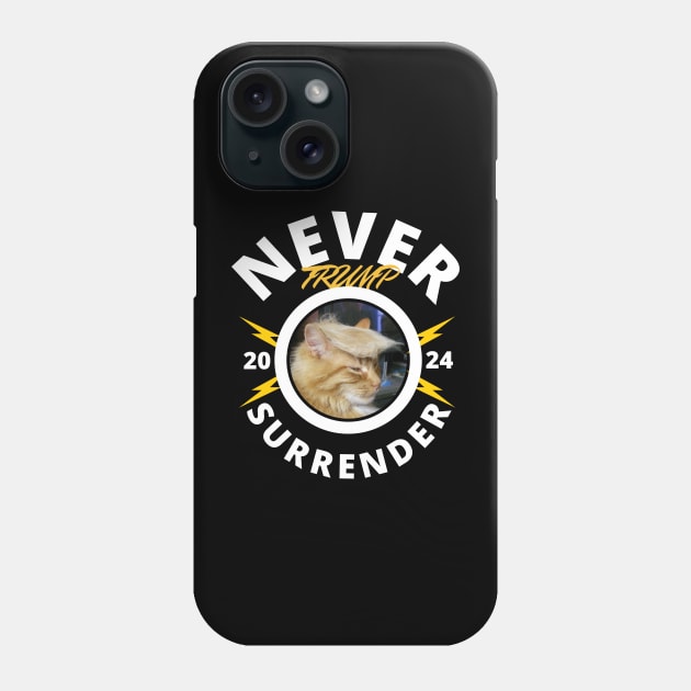 Donald Trump Never Surrender Phone Case by mkhriesat