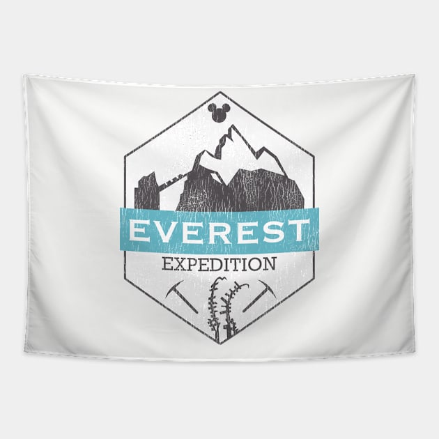 Everest Expedition (distressed) Tapestry by Yellow Hexagon Designs