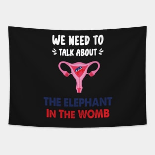 We Need To Talk About The Elephant In The WOMB Retro Tapestry
