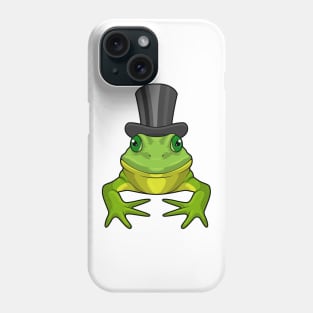 Frog as Gentleman with Top hat Phone Case