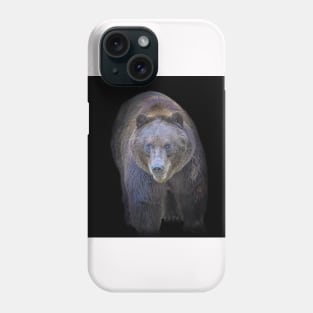 Grizzly Bear Animal Wildlife Forest Nature Adventure Hunt Spotlight Digital Painting Phone Case