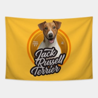 Jack Russell Terrier proud owner Tapestry