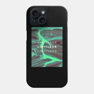 limitless neon background sticker Phone Case