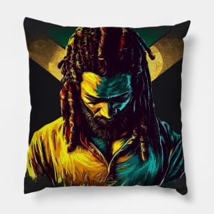 Rasta Jamaica man Pillow