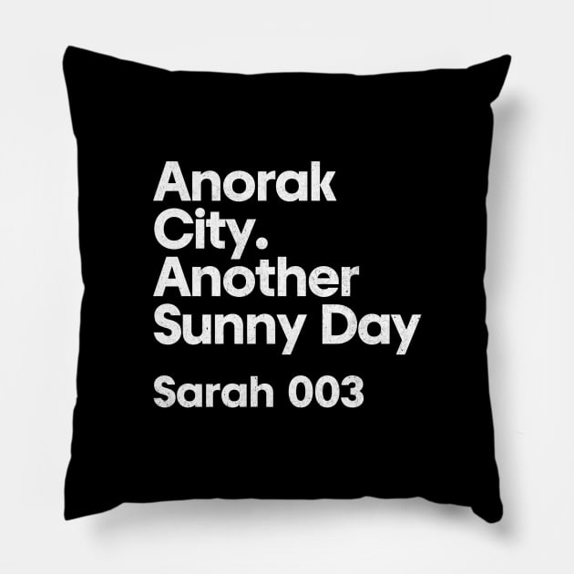 Sarah 003 - Anorak City - Minimalist Fan Design Pillow by saudade