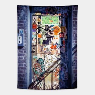 Graffiti Street Stickers NYC Tapestry