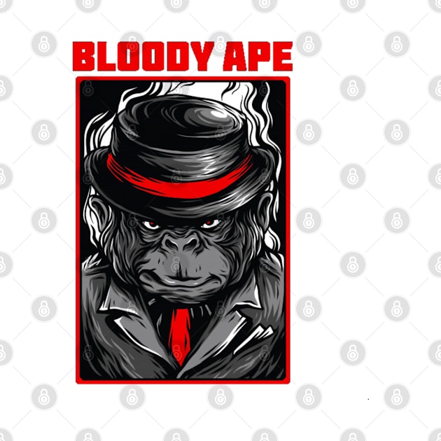 Bloody Ape by  Big Foot Shirt Shop