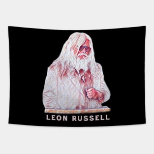 Leon Russell -Original Fan Art Design Tapestry